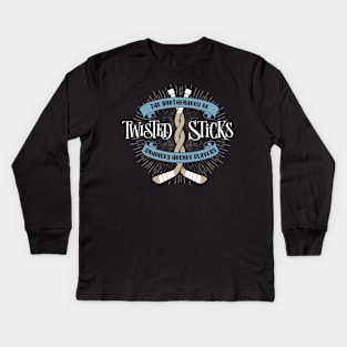 Twisted Sticks (Brotherhood of Unhinged Hockey Players) Kids Long Sleeve T-Shirt